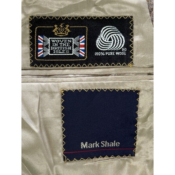 Vtg Polo University By Ralph Lauren Wool Tweed Blazer Herringbone Old Money 44 - Picture 6 of 13